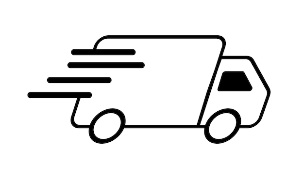 vector icon cargo truck delivery