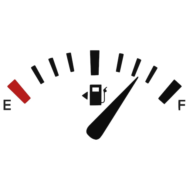 Vector icon gas sensor full tank banner design ideas