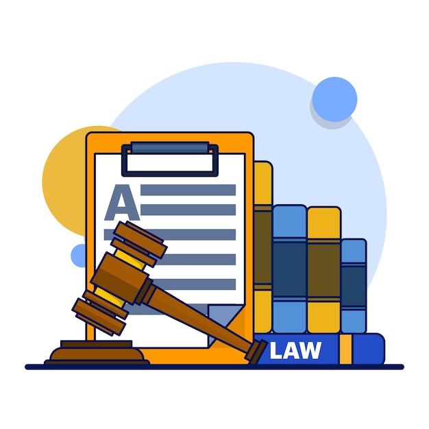 Vector vector illustration about law amp justice concept or legal advice or legal services concept