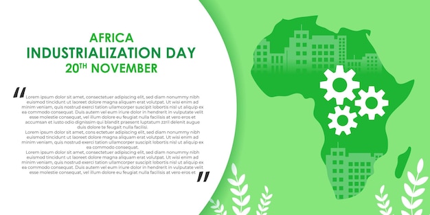 Vector illustration for Africa Industrialization Day