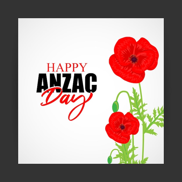 Vector illustration of Anzac Day banner