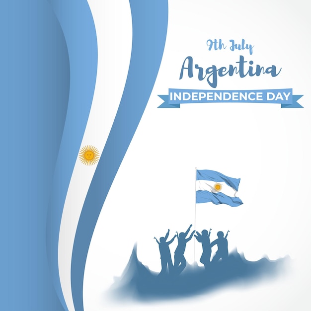 Vector illustration for Argentina Independence Day