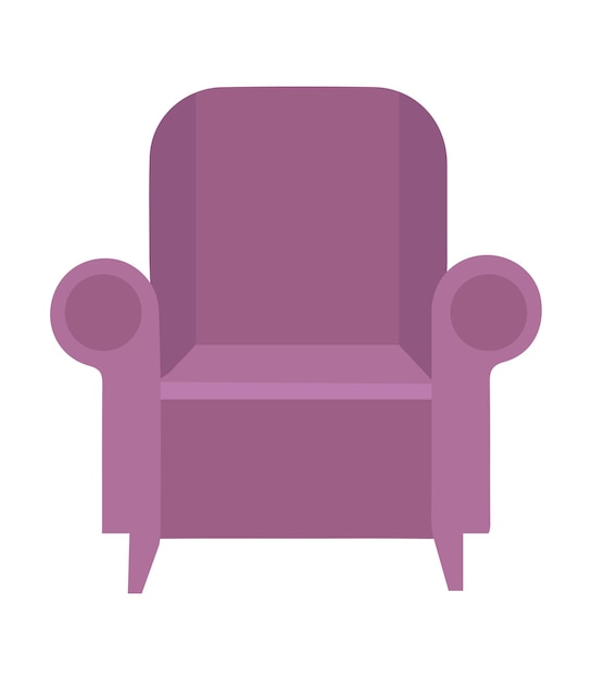 Vector illustration of armchair