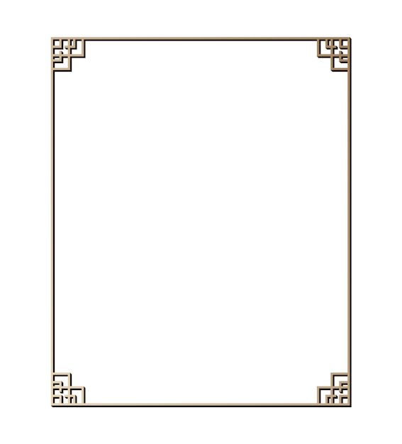 Vector illustration of art deco borders and frames. Creative pattern in the style of the 1920s for your design.