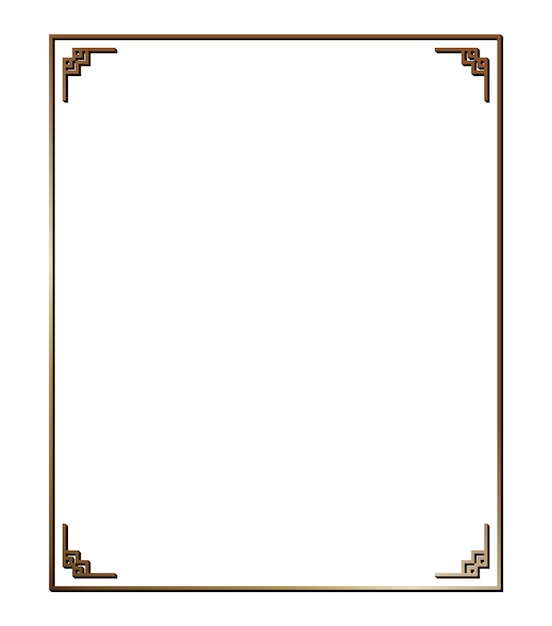 Vector illustration of art deco borders and frames. Creative pattern in the style of the 1920s for your design.