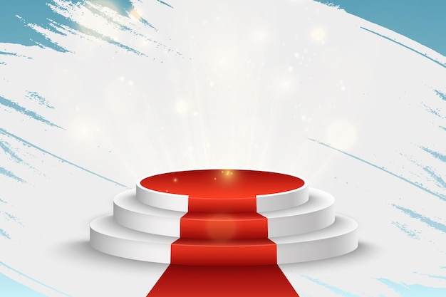 Vector illustration for award winners. Pedestal or platform for honoring prize winners.