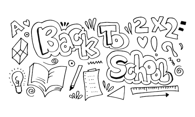 Vector illustration of back to school. Good for wrapping paper and website wallpapers.