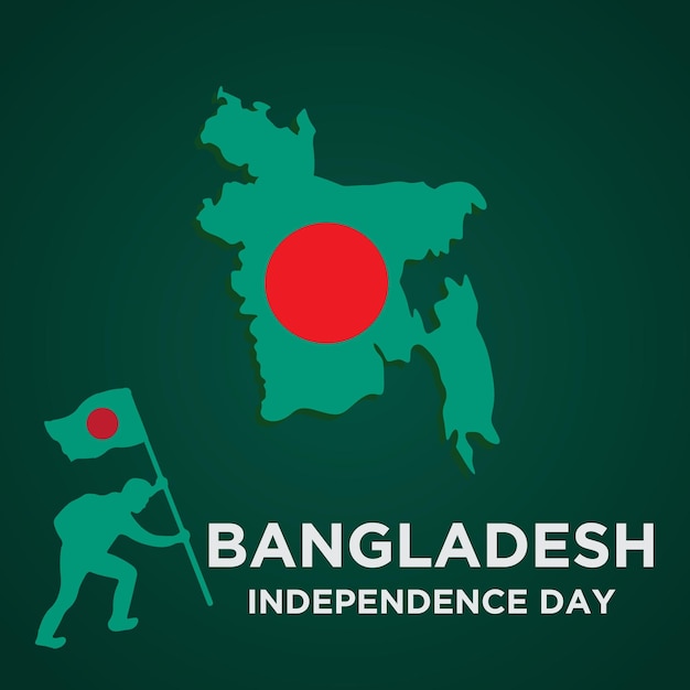 Vector illustration for bangladesh happy independence day