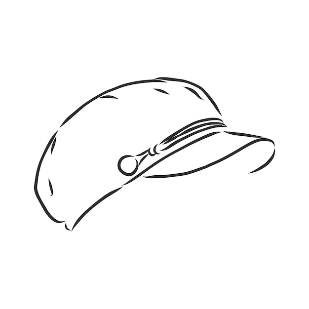 Vector illustration of baseball cap  cap vector sketch illustration