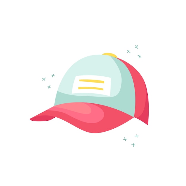 Vector illustration of a baseball cap Summer hats