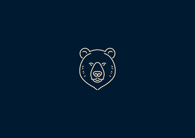 Vector vector illustration of bear logo design