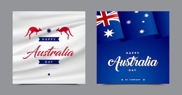 Vector illustration of a beautiful background for Happy Australia day..