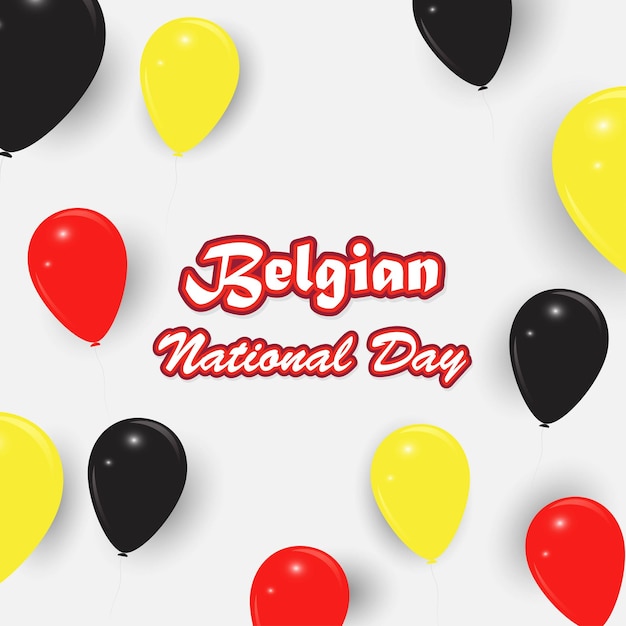 Vector illustration for Belgian independence day