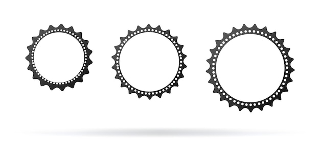 Vector illustration bicycle gear star