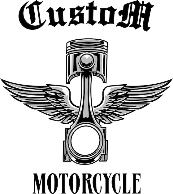 vector illustration of bikers badge logo with premium quality stock