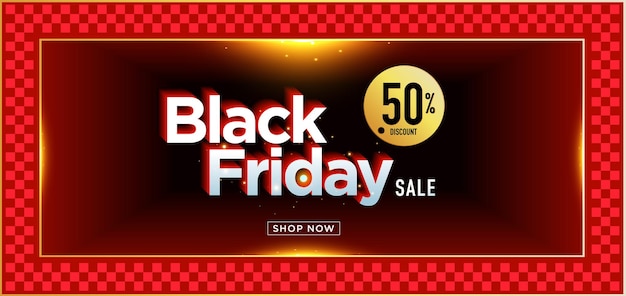 Vector Illustration Black Friday Sale Banner