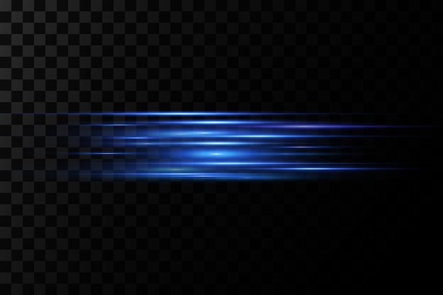 Vector illustration of a blue color Light effect Abstract laser beams of light Chaotic neon rays