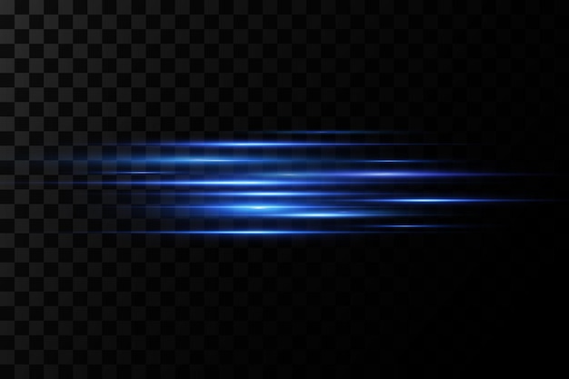 Vector illustration of a blue color Light effect Abstract laser beams of light Chaotic neon rays