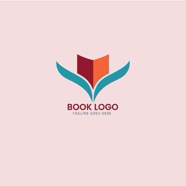 Vector vector illustration book education logo design