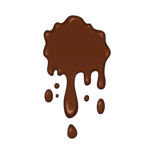 Vector illustration brown splash liquid