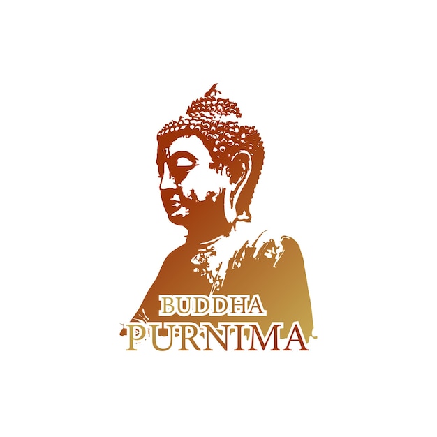 Vector illustration of buddha Purnima