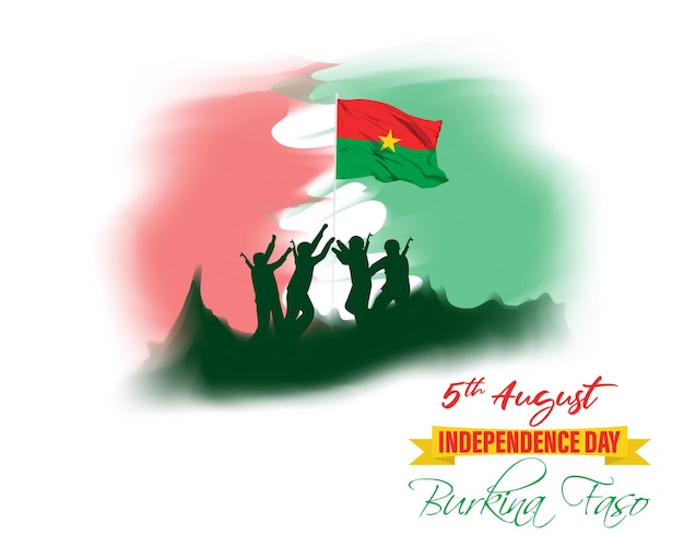 Vector illustration for Burkina Faso Independence Day