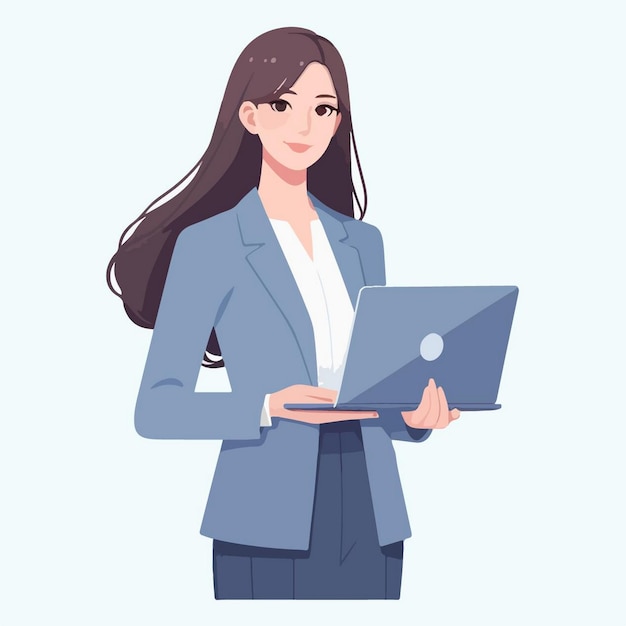 Vector Illustration Of business in flat design style