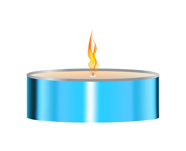 Vector illustration of Candle and Candlestick