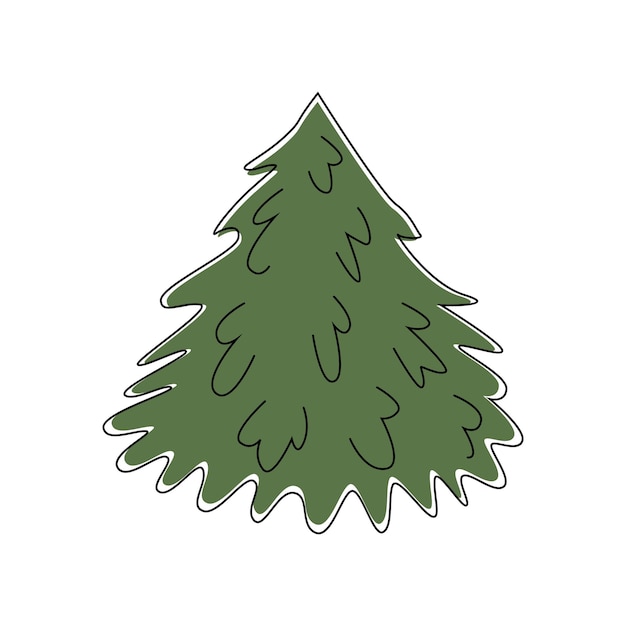 Vector illustration of christmas tree