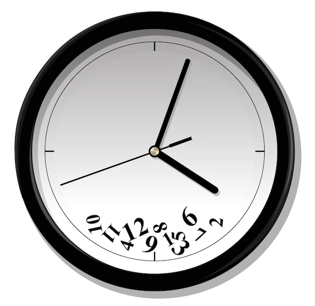 Vector illustration of clock