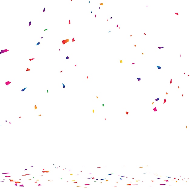 Vector illustration of colorful confetti for a fun party background