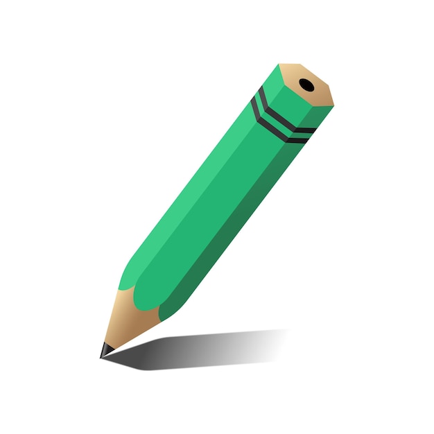 Vector Illustration of Colorful Pencils in Array