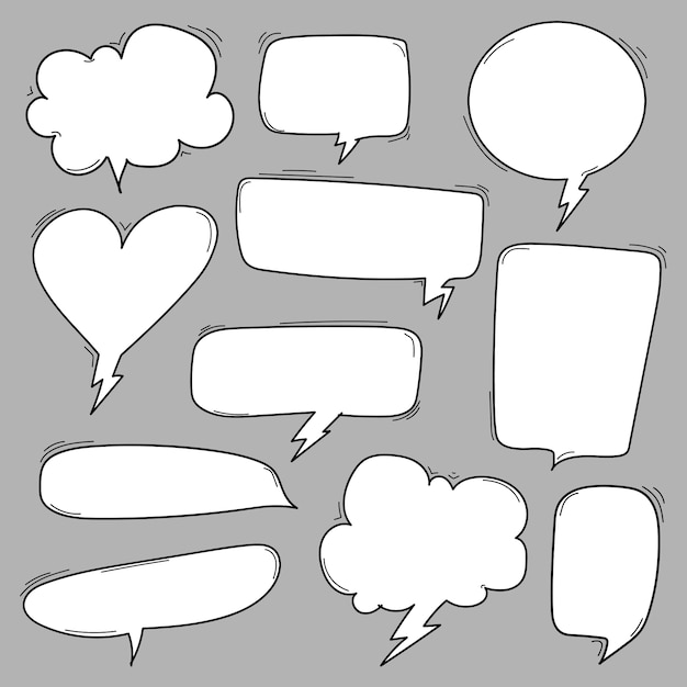 Vector Illustration Of Comic Speech Bubbles