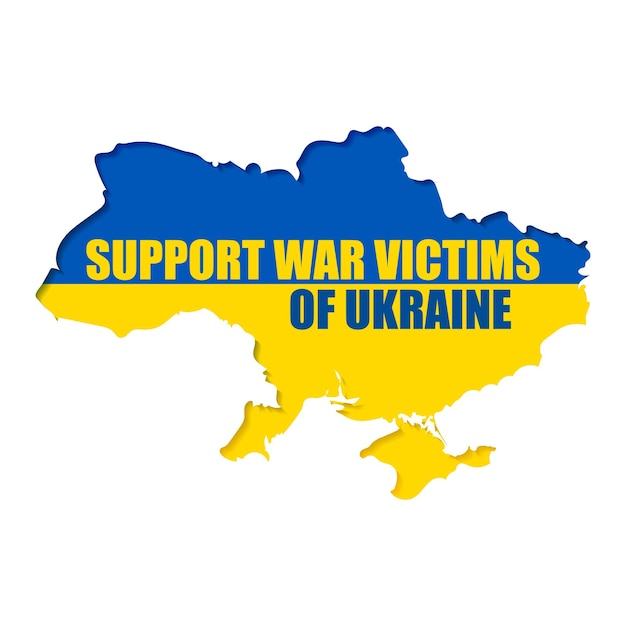 Vector illustration concept banner for Ukraine war conflict