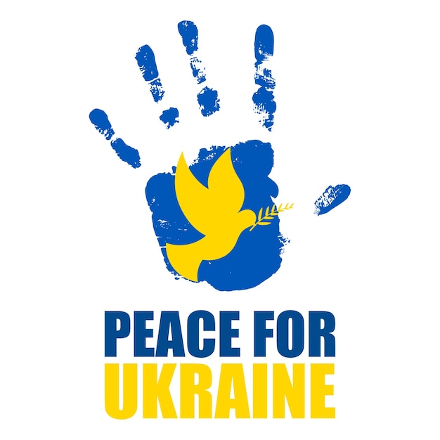 Vector illustration concept banner for Ukraine war