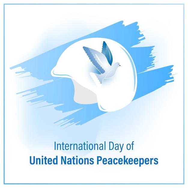 Vector illustration concept of International Day of United Nations Peacekeepers