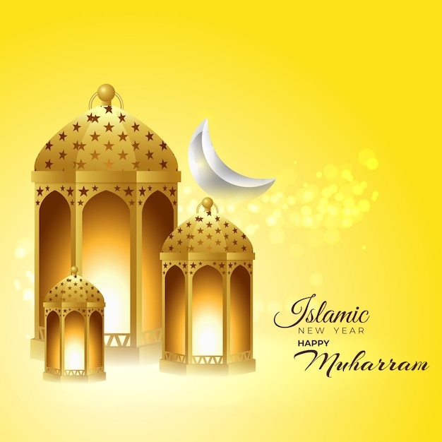 Vector illustration concept of Islamic new year Hijri year