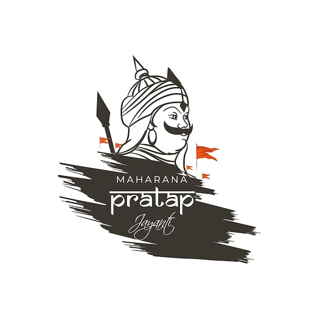 Vector illustration concept of Maharana Pratap Jayanti banner