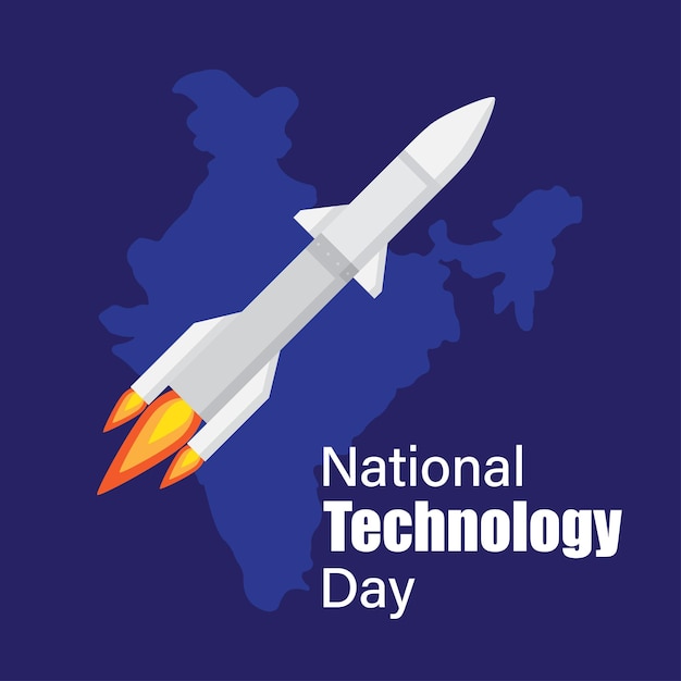 Vector illustration concept of National Technology Day in India