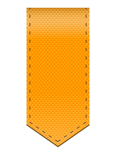 Vector illustration concept of orange ribbon isolated on white background