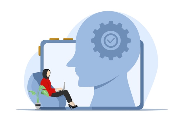 vector illustration Concept of success and selfimprovement or education and personal growth