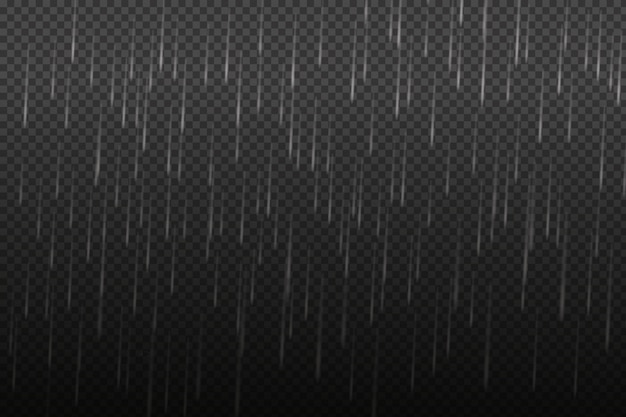 Vector illustration of cool single weather with cloud and heavy fall rain.