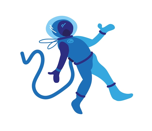 Vector illustration Cosmonaut in a spacesuit