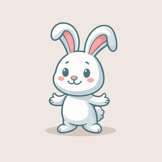 vector illustration cute bunny