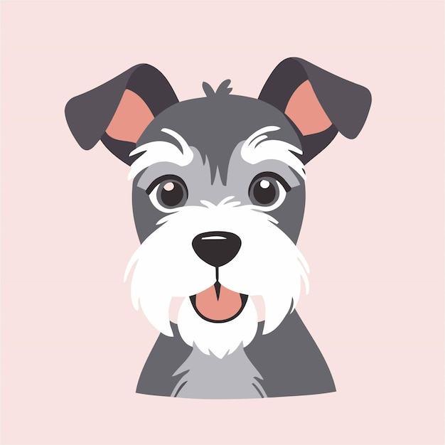 Vector vector illustration of a cute dog for children story book