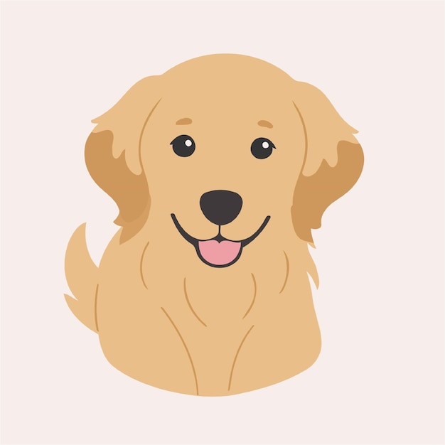 Vector vector illustration of a cute dog for kids story book