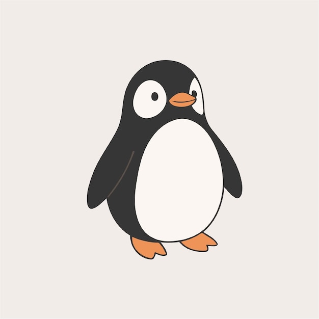 Vector illustration of a cute Penguin for children