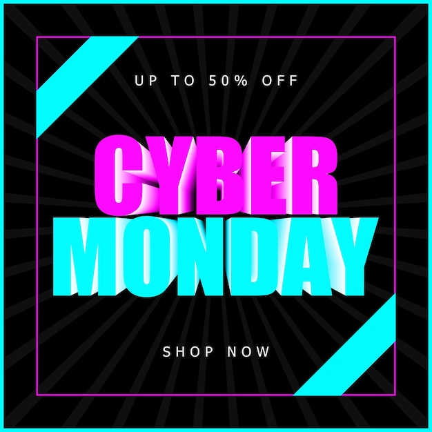 Vector vector illustration for cyber monday sale perfect for your business