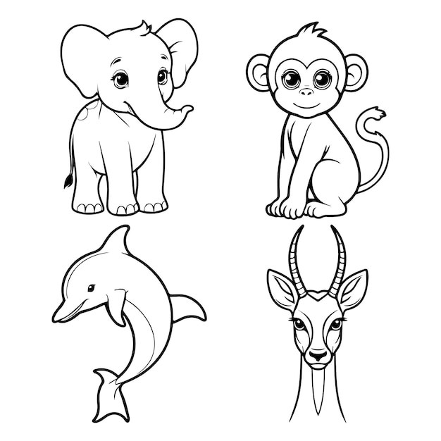 vector illustration design of animals