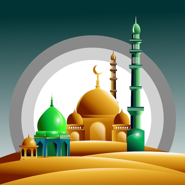 vector illustration design celebrating the past Muslim holiday Eid alAdha